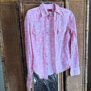 Levi's Pink Printed Western Snap-Front Shirt